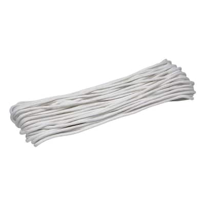 3/16 in. x 50 ft. Polyester Braided Outdoor Clothesline, White