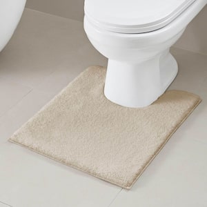 Marshmallow Taupe 20 in. x 24 in. Contour Bath Mat