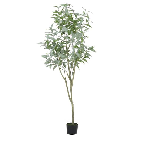 Noble House Monadnock 6 .5 ft. Artificial Eucalyptus Leaf Tree