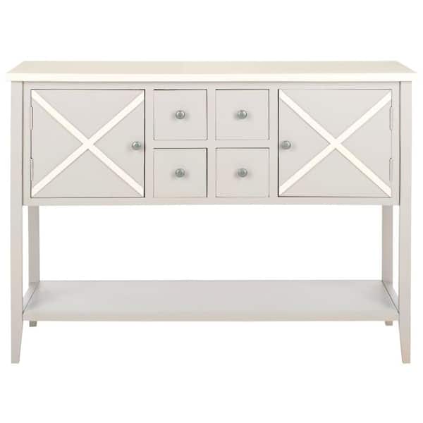 Safavieh Adrienne Gray and White Buffet with Storage