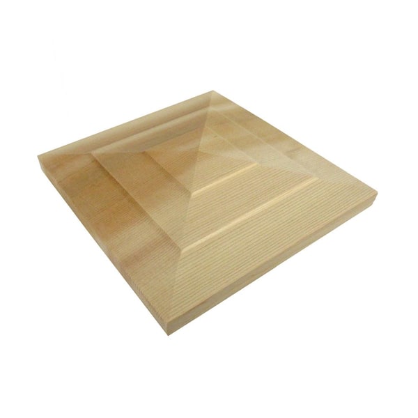 RICH PRAIRIE CUSTOM WOODS LLC 4 in. x 4 in. Step-Out Pyramid Cedar Post Cap