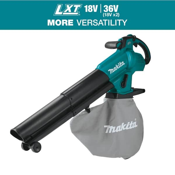 Makita 143 MPH 148 CFM 18V LXT Brushless Blower Vacuum Mulcher Tool Only XBU07Z The Home Depot