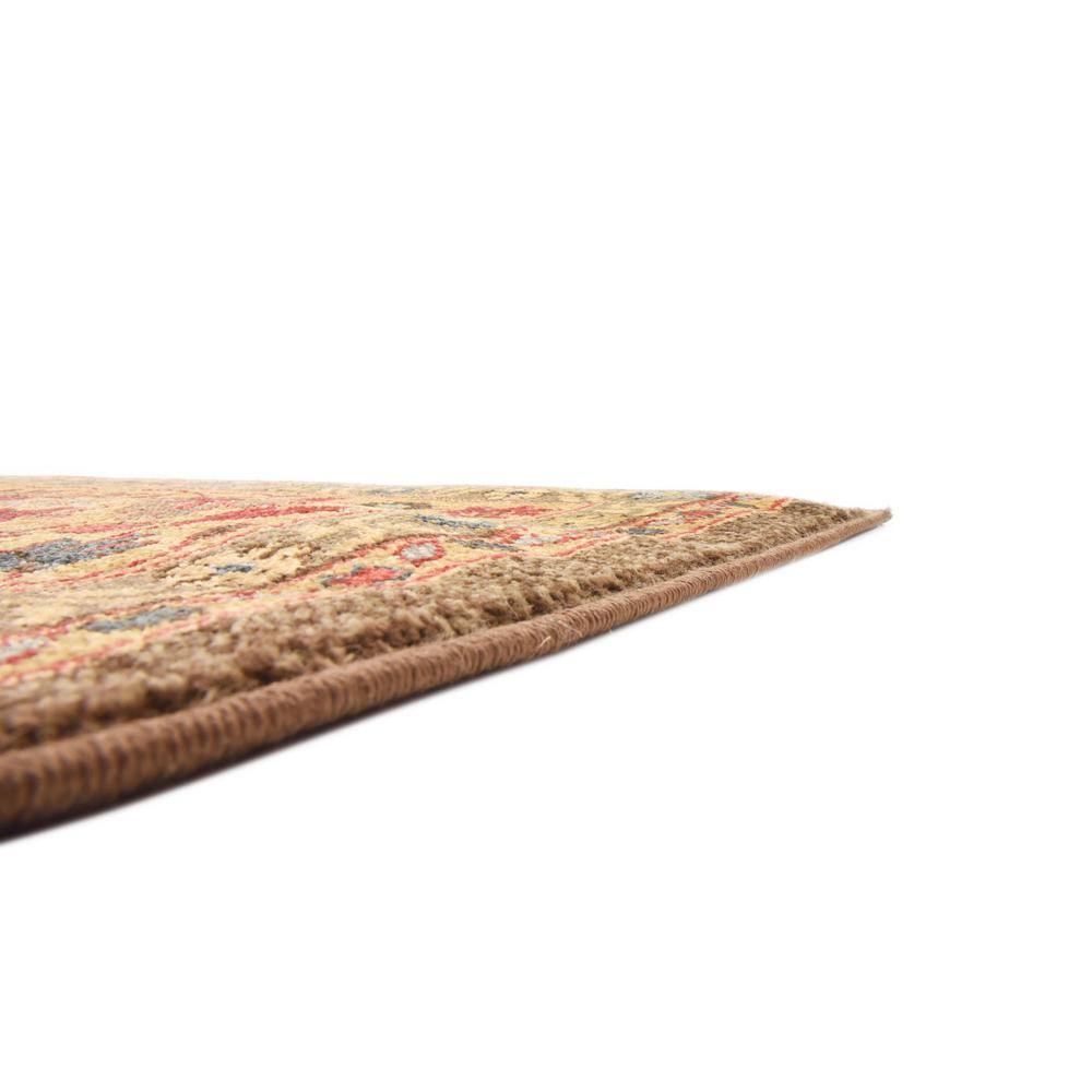 Edinburgh Monroe Red and Brown Floral 8' x 11' Area Rug