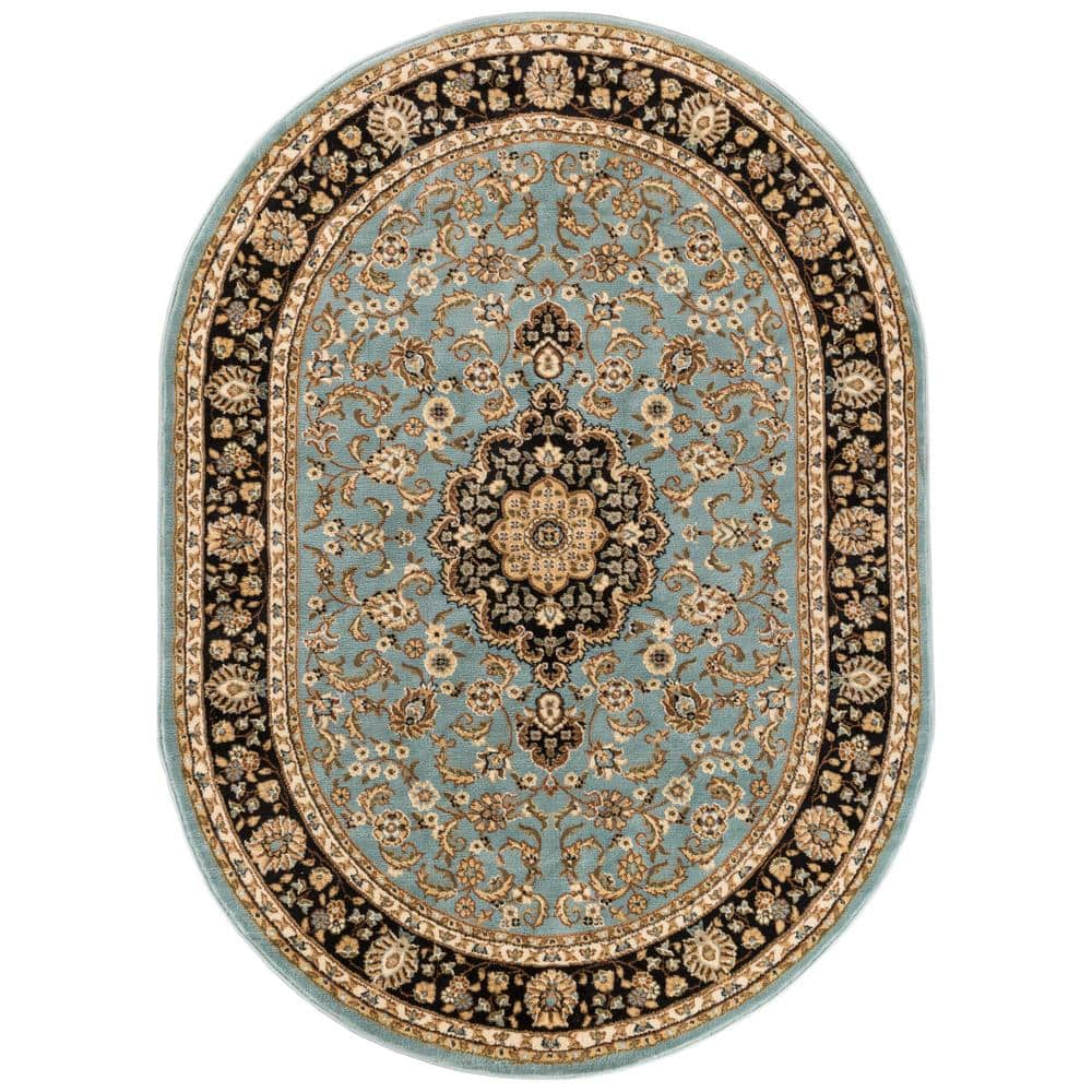 Well Woven Barclay Medallion Kashan Red 8 ft. x 10 ft. Traditional Area Rug  541007 - The Home Depot