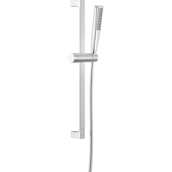 FeatherRain Spray with Slide Bar 1-Spray Wall Mount Handheld Shower Head 1.75 GPM in Lumicoat Chrome