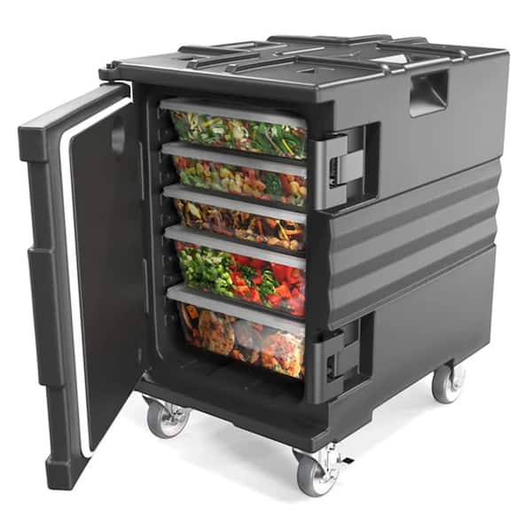 Karl home 82 qt. Food Storage Container Catering Food Carrier with Lockable Wheels