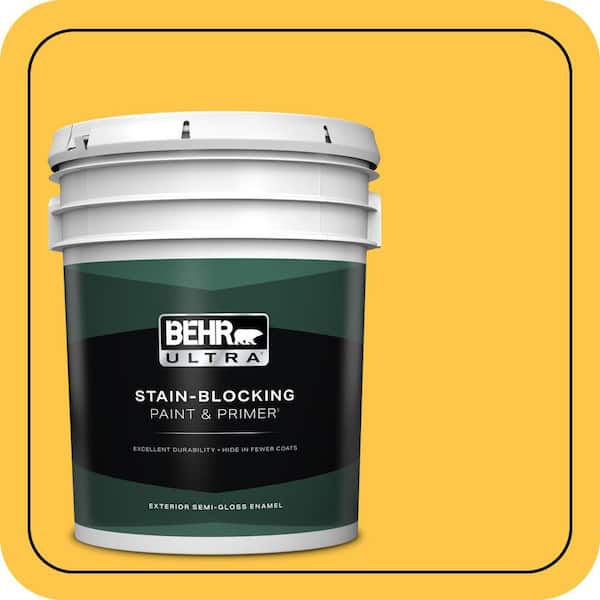 BEHR ULTRA 5 gal. #350B-7 Chickadee Semi-Gloss Enamel Exterior Paint & Primer