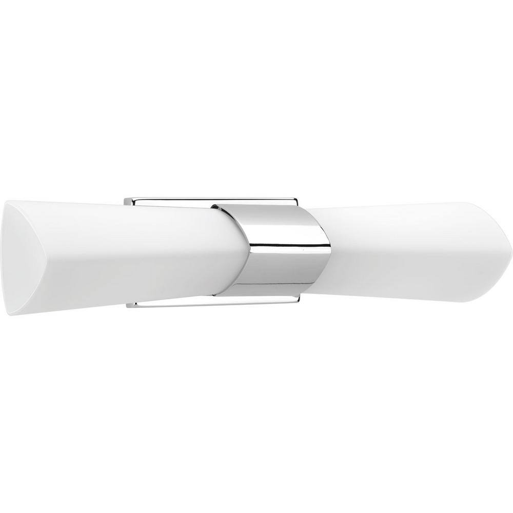 Polished Chrome 21" Modern Two-Light Bath Sconce