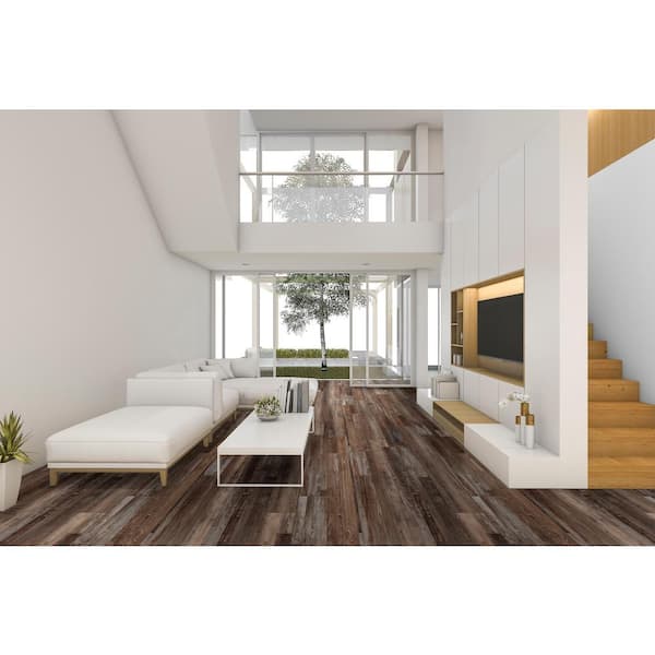 Driftwood 20 MIL x 9 in. x 60 in. Waterproof Click Lock Luxury Vinyl Plank Flooring (18.7 sq. ft./Case)
