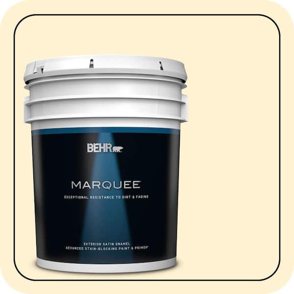 BEHR MARQUEE 5 gal. #ICC-30 Cashmere Sweater Satin Enamel Exterior Paint & Primer