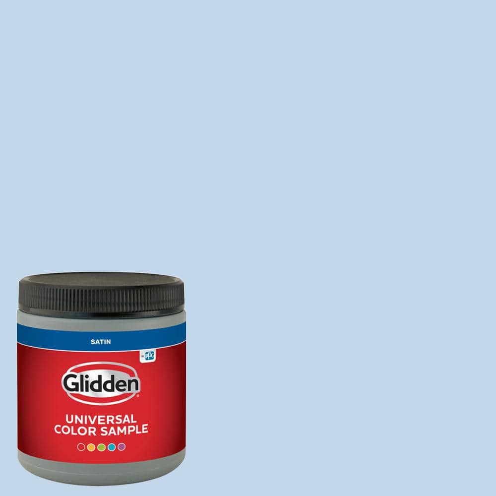 Glidden 8 oz. PPG1242-2 Touch Of Blue Satin Interior Paint Sample ...