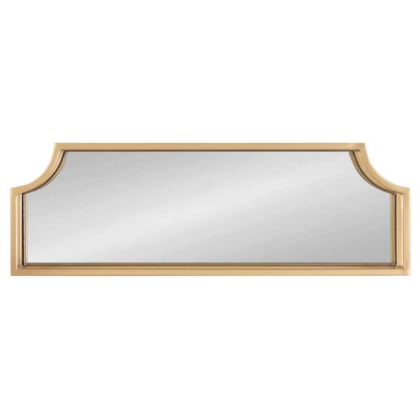 Kate and Laurel Ciel 6 in. x 18 in. x 3 in. Gold Metal Floating