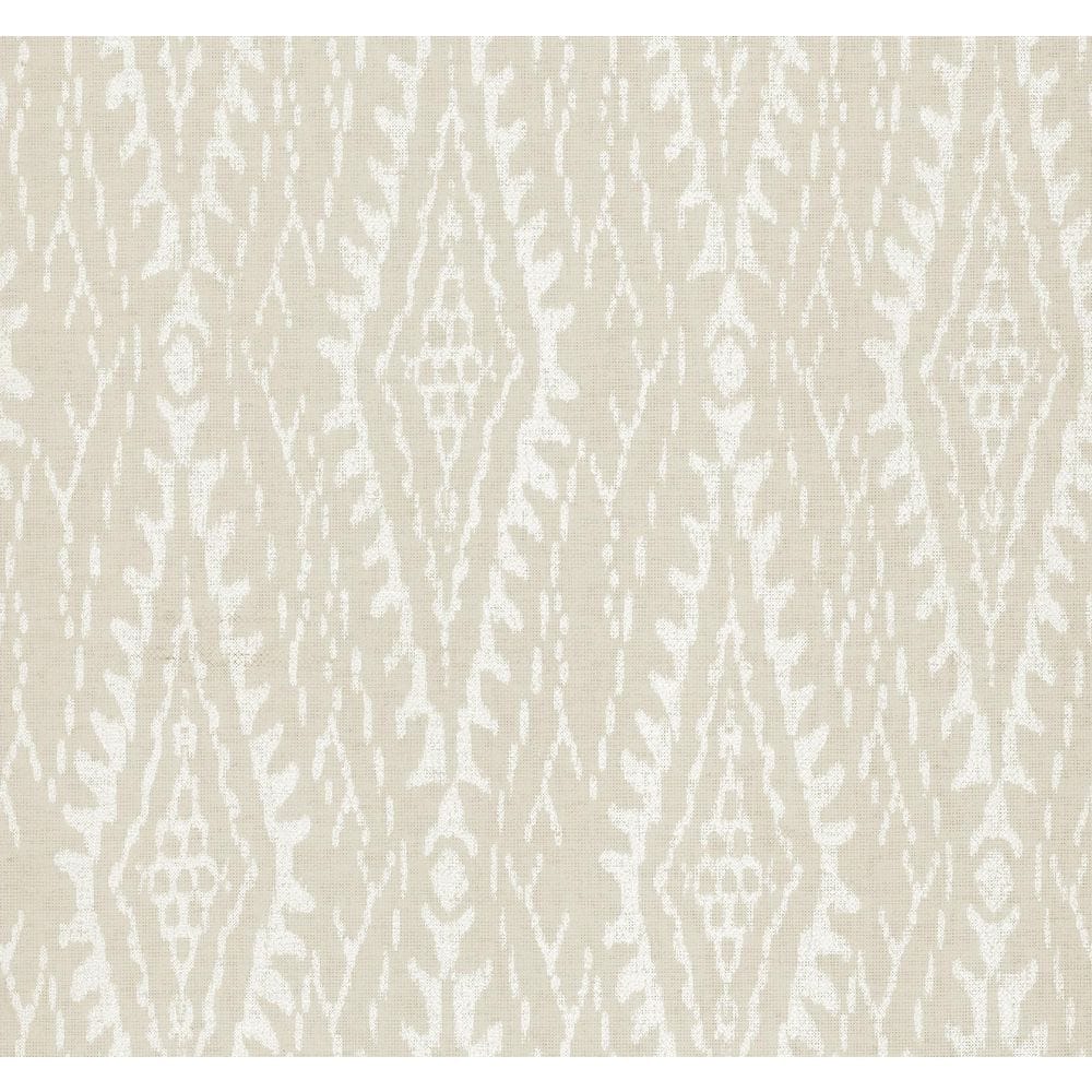 Beige and Cream Geometric Ikat Wallpaper Roll
