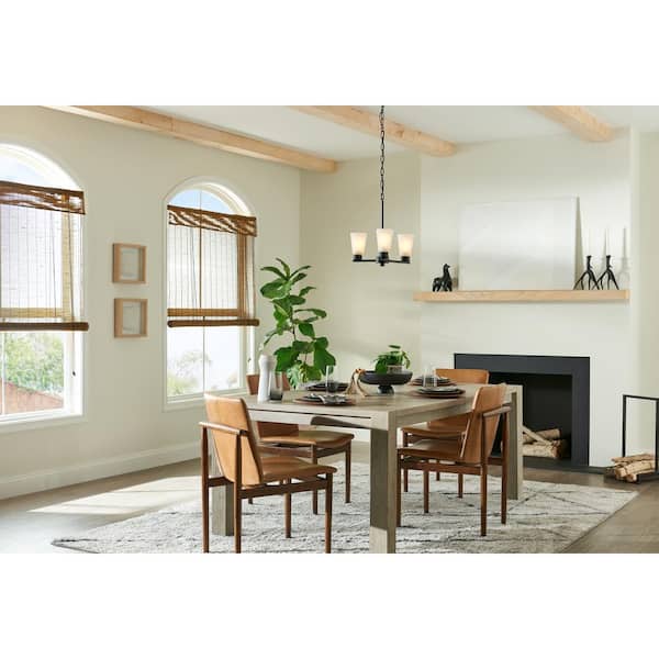 Kichler Stamos 3-Light Black Transitional Chandelier