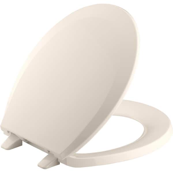 KOHLER Lustra Round Solid Plastic Closed Front Toilet Seat in Navy