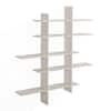 DANYA B White MDF 5-Level Asymmetric Floating Shelf XF151204WH - The ...