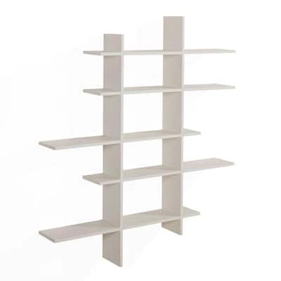 Danya B XF160708WH Cantilever Shelf White for sale online