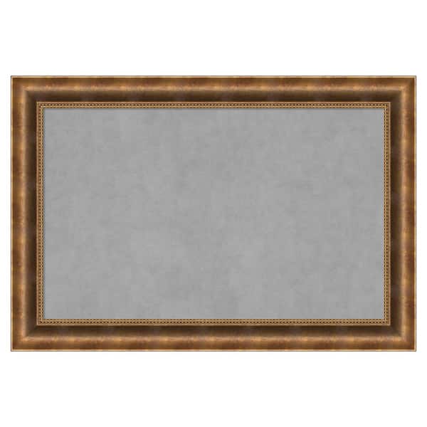 Amanti Art Manhattan Bronze 37 in. x 25 in. Framed Magnetic Board