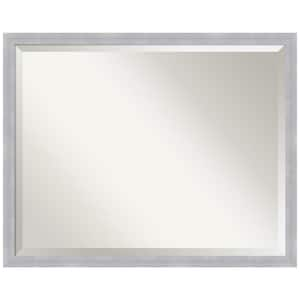 Grace Brushed Nickel 30 in. H x 24 in. W Framed Wall Mirror