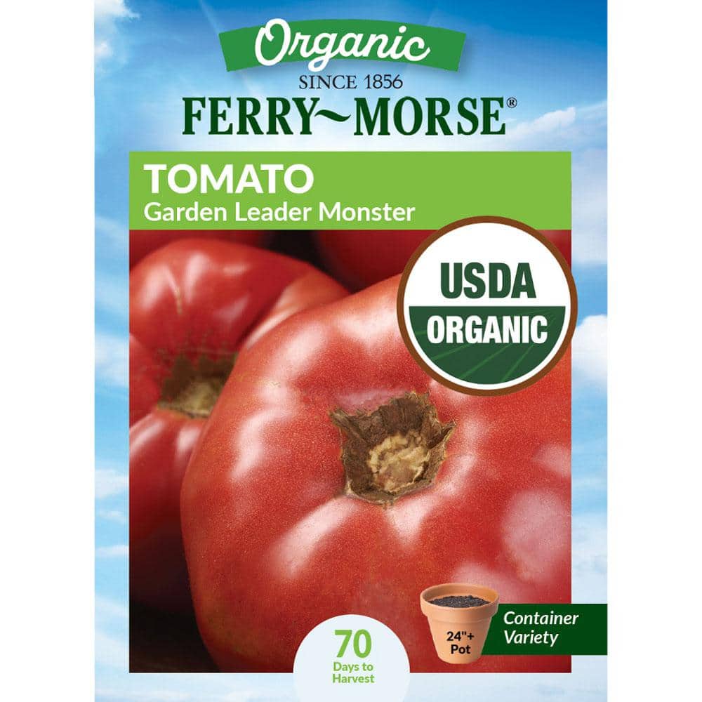 Ferry-Morse Organic Tomato Garden Leader Monster Giant Fruit Seeds