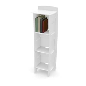 Kid's Bookcase with 3 Shelves in Classic Collection White and White