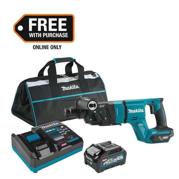 40V max XGT Brushless Cordless 1-1/8 in. Rotary Hammer (D-Handle) Kit, AFT, AWS Capable (4.0Ah)