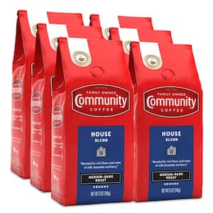 12 oz. House Blend Medium-Dark Roast Premium Ground Coffee (6-Pack)