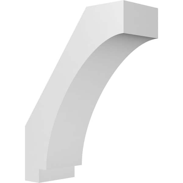 Ekena Millwork Imperial 5 in. x 16 in. x 12 in. Architectural Grade PVC Knee Brace