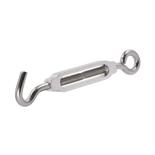 Everbilt 3/8 in. x 7-3/4 in. Stainless Steel Hook and Eye Turnbuckle