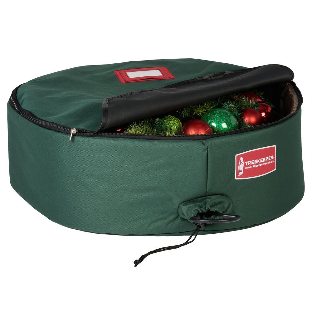  ProPik Christmas Wreath Storage Bag 36 - Garland Holiday  Container with Tear Resistant Material - Featuring Heavy Duty Handles and  Transparent Card Slot - 2 Pack (36 Inch, Green) : Home & Kitchen