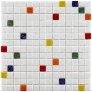 Coppa Happy 12 in. x 12 in. Glass Mosaic Tile (1.02 sq. ft./Each)