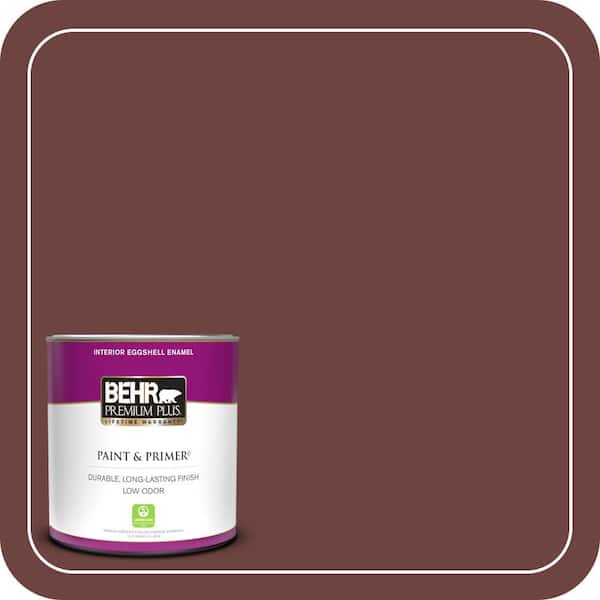 BEHR PREMIUM PLUS 1 qt. #ECC-31-3 Autumn Leaves Eggshell Enamel Low Odor Interior Paint & Primer