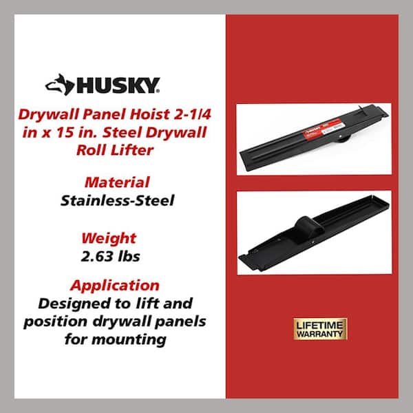 2-1/4 in. x 15 in. Steel Drywall Roll Lifter 2-1/4 in. x 15 in. Steel Drywall Roll Lifter