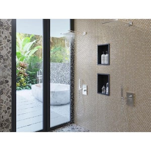10.8 in. x 11.5 in. Glossy Gold Hexagon Glass Mosaic Floor and Wall Tile (10-Pack) (8.63 sq. ft./Case)