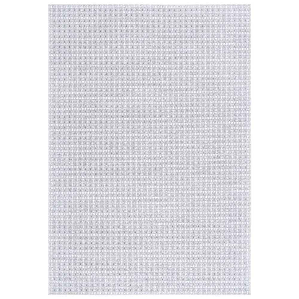 Spotted Outdoor Rug SAFAVIEH Slate 9 ft. x 12 ft. Gray/Ivory Geometric Spotted Area Rug ...