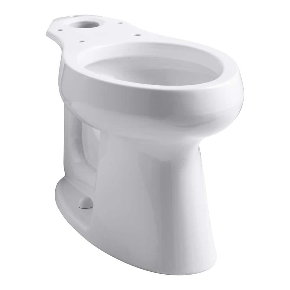 KOHLER Highline 12 in. Rough In Elongated Chair Height Toilet Bowl Only in White, Seat Not Included