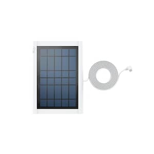 Solar Panel for Video Doorbell in White