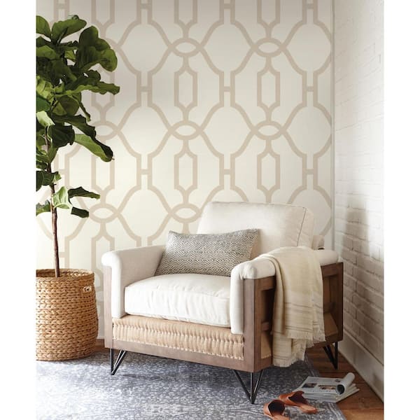 Woven Trellis Spray and Stick Wallpaper
