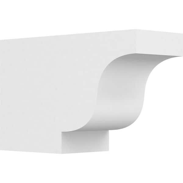 Ekena Millwork 6 in. x 10 in. x 16 in. Standard Newport Architectural Grade PVC Rafter Tail Brace