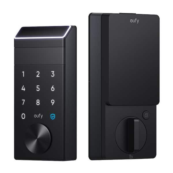 eufy FamiLock E35 Black Thumb-Turn Smart Lock Deadbolt with Palm