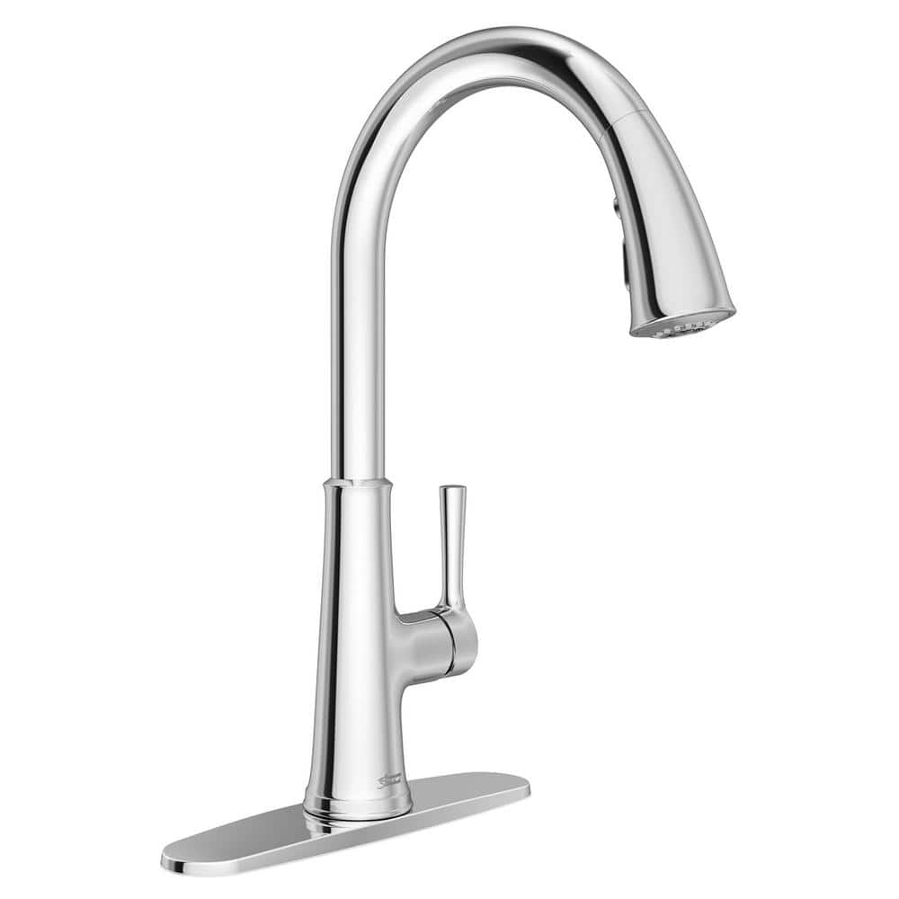 Polished Chrome Single Handle Pull-Down Kitchen Faucet