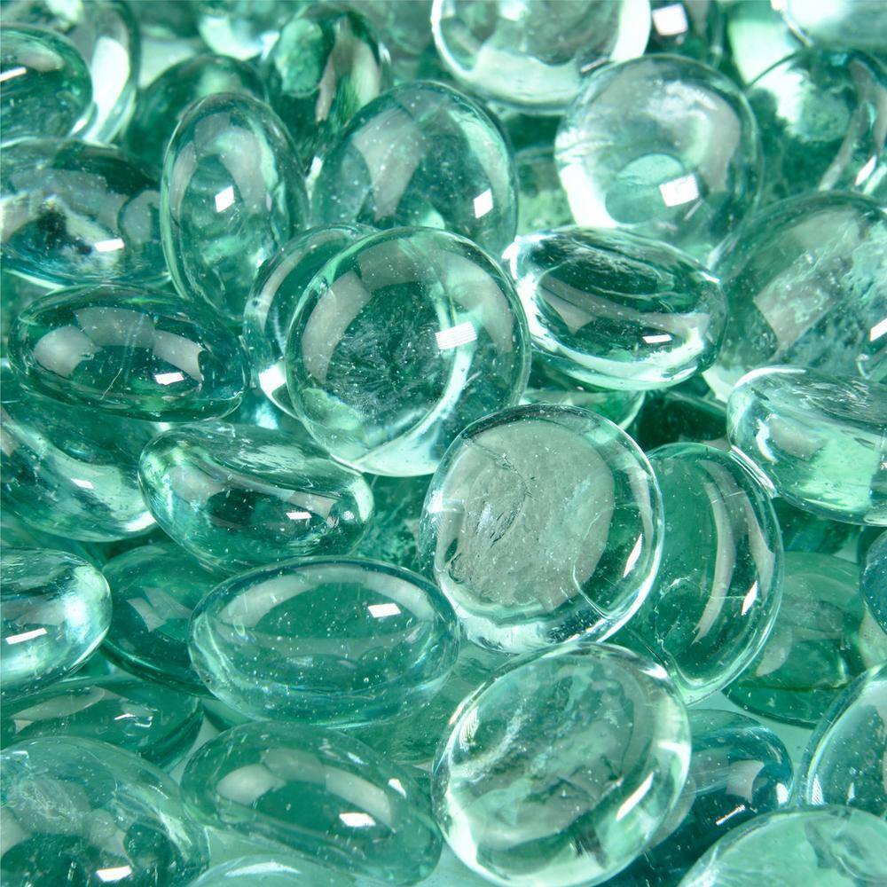 Fire Pit Essentials 10 lbs. Sea Foam Green Fire Glass Beads for Indoor and Outdoor Fire Pits or