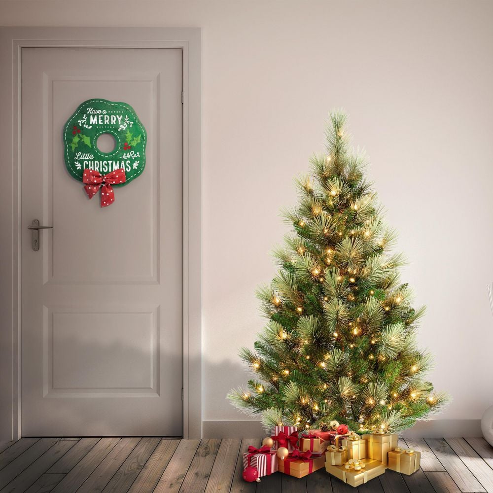 Charleston Pine 4.5' Pre-Lit Artificial Christmas Tree with Clear Lights