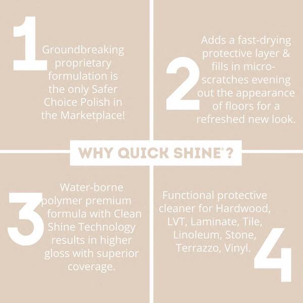 QUICK SHINE - 64 oz. Floor Finish (4-Pack)