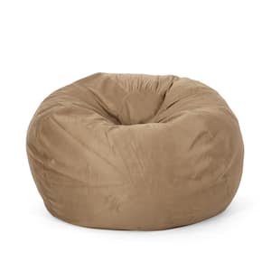 Bill Beige Bean Bag Cover Only 52 in. x 52 in. (No Filling Included)