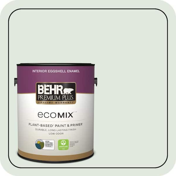 1 gal. #450E-1 Shimmer Eggshell Enamel EcoMix Plant-Based Interior Paint & Primer
