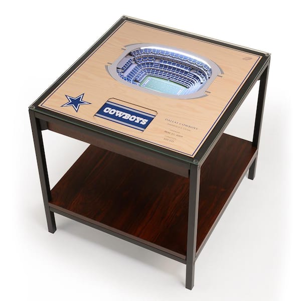 YouTheFan NFL Dallas Cowboys 25-Layer StadiumViews Lighted End Table - AT&T Stadium