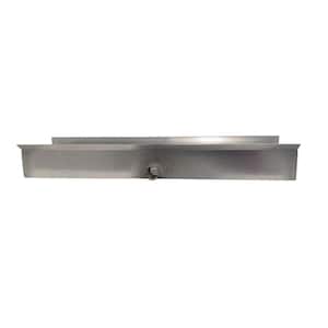 19 in. x 4 in. Drain Pan with Soldered Coupling 22-Gauge