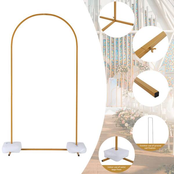 78 in. x 120 in. Backdrop Stand, Arch Stand for Wedding, Party, Arbor