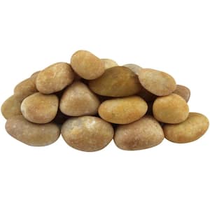 0.5 in. to 1.5 in., 2200 lb. Small Golden Sapphire Pebbles Super Sack